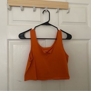 Cropped tank top.